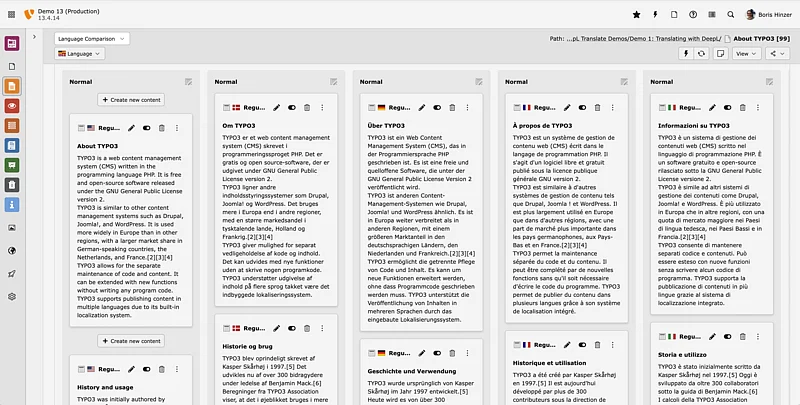 DeepL Translate v13 Demo DeepL Translate v13 Demo