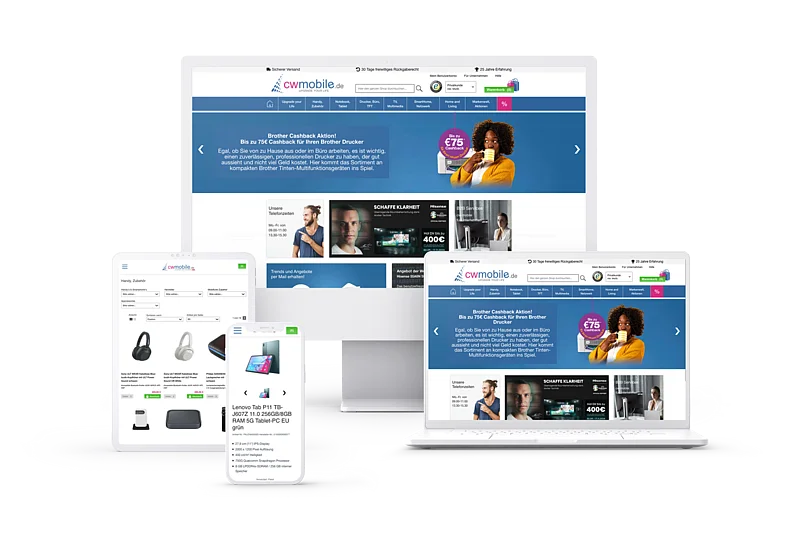 CW Mobile B2C Multi Device Mockup