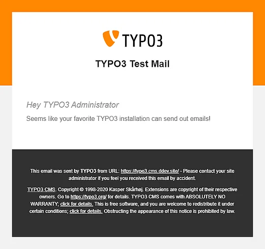 TYPO3 HTML e-mails TYPO3 HTML e-mails