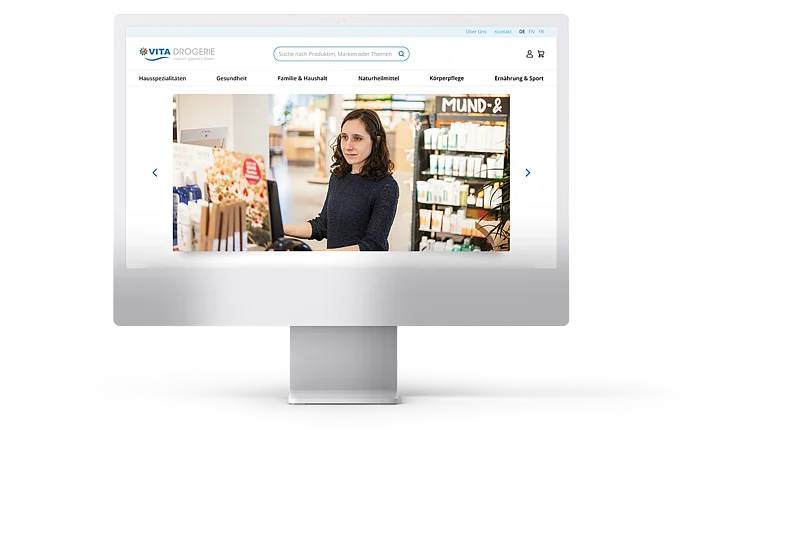 Vita Drogerie iMac Mockup
