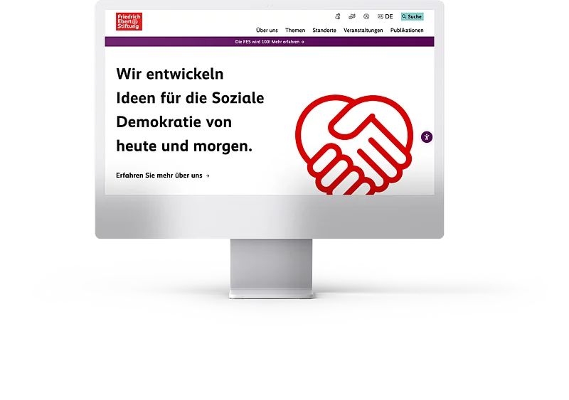 TYPO3 Website Friedrich-Ebert-Stiftung FES.de - iMac TYPO3 Website Friedrich-Ebert-Stiftung FES.de - iMac