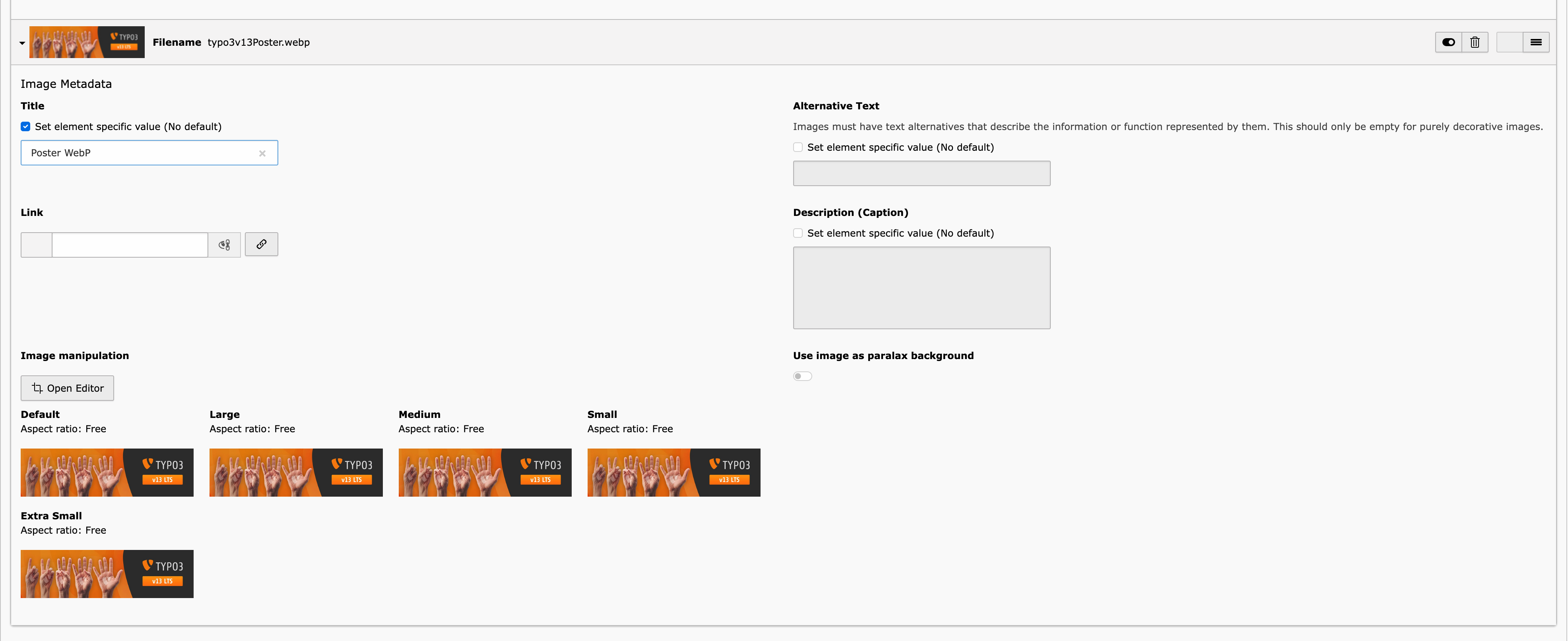 WebP image in TYPO3