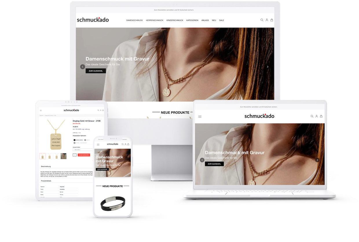 Schmuckado Magento Shop mit Hyvä Theme