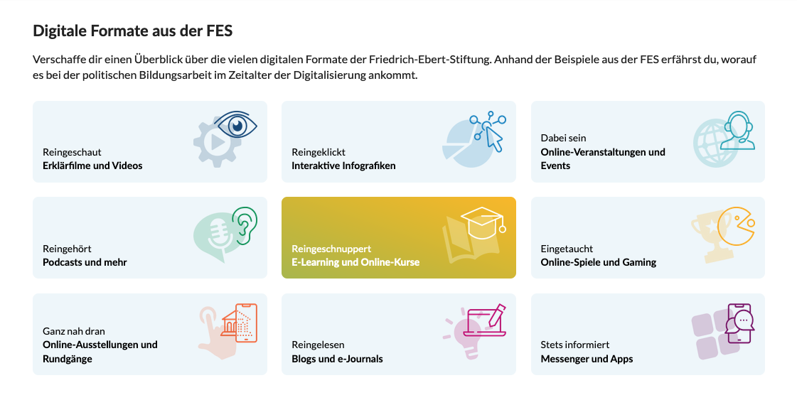 FES.de Digital Portal Navigation